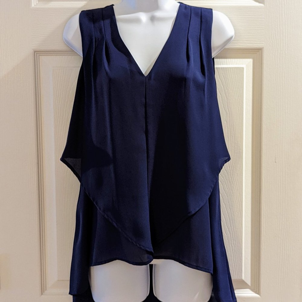 Blue Sleeveless Spense Blouse- SM